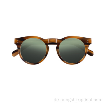 Großhandel Mode Oculos de Sol Polarisierte Vintage -Schatten Sonnenbrillen Acetat Sonnenbrille Männer Acetat